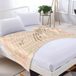 Couverture Polaire Personnalisée avec Texte et Nom Cadeau de Saint-Valentin pour Couple Famille Amis