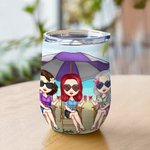 Personalizzato Are We Drunk Bitch We Might Be 12oz Wine Tumbler Regalo di compleanno per le sorelle Besties