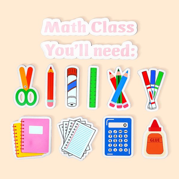 Picture Text Magnets Set of 12 Classroom Tools