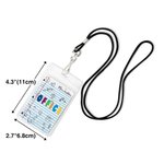 Personalised Bright Color Unbreakable Hall Pass Lanyard with Name Classroom Supplies Back to School Gift for Teacher