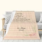 Couverture Polaire Personnalisée avec Texte et Nom Cadeau de Saint-Valentin pour Couple Famille Amis