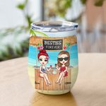 Bicchiere da vino personalizzato Non sorelle per sangue, ma sorelle per cuore Regalo di compleanno per sorelle e amiche