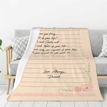 Couverture Polaire Personnalisée avec Texte et Nom Cadeau de Saint-Valentin pour Couple Famille Amis