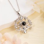 Personalised Love Tree of Life Projection Necklace with 100 Languages I Love You Birthday Valentine's Day Gift for Women