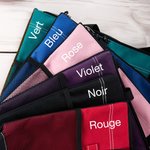 Sac à Épaule Imperméable Personnalisé avec Personnage Fleur de Naissance Nom Sac avec Poches en Maille Cadeau Anniversaire Noël pour Famille Ami