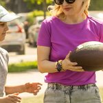 Personalized 4 Pcs Football Game Day Stackable Bracelet Sports Team Jewelry Gift for Football Fans Football Mom