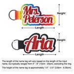 Personlig filt glitter namnskylt Cheer nyckelring ryggsäck tagg team cheerleading gåva för tonåringar