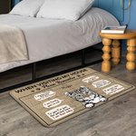 Personalised When Visiting Our House Welcome Doormat Home Decoration Gift for Pet Lover Owner