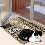 Personalised When Visiting Our House Welcome Doormat Home Decoration Gift for Pet Lover Owner