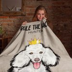 Couverture personnalisée avec portrait des animaux 1-6 Cadeau d'anniversaire pour les amoureux des chiens, des chats et des animaux de compagnie