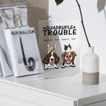 Gepersonaliseerde Trouble Maker Pet Acryl Plaque Desk Decoratie Verjaardagscadeau voor Pet Lover