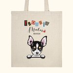 Personalized Trouble Maker Colorful Letters Tote Bag Reusable Pet Theme Shopping Bag Funny Birthday Gift for Cat Dog Lover