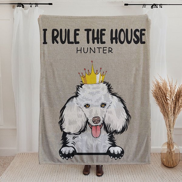 Couverture personnalisée avec portrait des animaux 1-6 Cadeau d'anniversaire pour les amoureux des chiens, des chats et des animaux de compagnie