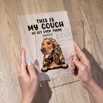 Gepersonaliseerd This Is My Couch Go Sit Over There Grappig Huisdier Acryl Plaquette Housewarming Gift Home Decoratie voor Kat Hond Liefhebber