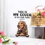Gepersonaliseerd This Is My Couch Go Sit Over There Grappig Huisdier Acryl Plaquette Housewarming Gift Home Decoratie voor Kat Hond Liefhebber