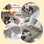 Personalizada This Is My Couch Go Sit Over There Pet Paw Print Blanket Birthday Gift for Dog Cat Pet Lovers