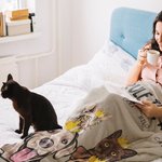 Couverture personnalisée avec portrait des animaux 1-6 Cadeau d'anniversaire pour les amoureux des chiens, des chats et des animaux de compagnie