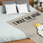 Couverture personnalisée avec portrait des animaux 1-6 Cadeau d'anniversaire pour les amoureux des chiens, des chats et des animaux de compagnie