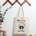 Personalized Trouble Maker Colorful Letters Tote Bag Reusable Pet Theme Shopping Bag Funny Birthday Gift for Cat Dog Lover