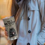 Personalized Cute Pet This Is Our Couch Go Sit Over There 20oz Tumbler for Hot and Cold Drinks Gift for Pet Lover
