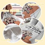 Personalizzato Questo è il nostro divano Vai a sederti laggiù Coperta Compleanno Regalo di inaugurazione per l'amante degli animali domestici