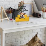 Gepersonaliseerd We're Telling You We're Not Pets Acryl Plaquette met standaard Bureaudecoratie Verjaardagscadeau voor katten-hondenliefhebber