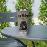 Personalized Cute Pet This Is Our Couch Go Sit Over There 20oz Tumbler for Hot and Cold Drinks Gift for Pet Lover