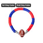 Personalized 4 Pcs Football Game Day Stackable Bracelet Sports Team Jewelry Gift for Football Fans Football Mom