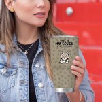 Animale domestico personalizzato This Is Our Couch Go Sit Over There 30oz Tumbler Drinks con nome Regalo di compleanno per gli amanti degli animali do