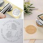 Gepersonaliseerde boek Embosser bibliotheek stempel zegel Hand Held Embossing stempel Kerstmis verjaardag Gift grote boek liefhebbers geschenk