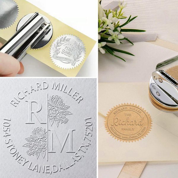 Book Embosser Library Stamp Seal Embossing Stamp