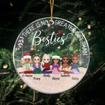 Personlig Det finns ingen större gåva än besties akrylprydnad vän syster med hål