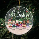 Anime sorelle personalizzate Carina ragazza dei cartoni animati Ornamento in acrilico per la sorella