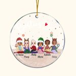 Personalised Besties Forever Acrylic Ornament with Hole Gift for Best Friend