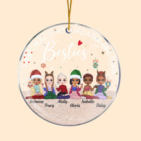 Gepersonaliseerd Er Is Geen Groter Geschenk Dan Besties Acryl Ornament Vriendin Zus met Gaten