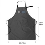 Tablier de chef en tissu Oxford imperméable et personnalisé avec nom Cadeau d'anniversaire de pendaison de crémaillère pour les amoureux de la cuisine