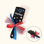 Cepillo de Pelo Personalizado Peine de Masaje Antiestático con Cinta Accesorio de Peluquería Regalo para Chica Adolescente Equipo de Animadoras