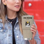 Personalisierte interessante Haustier Herrschaft dieses Haus 30oz Tumbler Getränke mit Namen Geburtstag Geschenk für Tierliebhaber