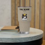 Personalisierte interessante Haustier Herrschaft dieses Haus 30oz Tumbler Getränke mit Namen Geburtstag Geschenk für Tierliebhaber