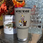 Personalisierte interessante Haustier Herrschaft dieses Haus 30oz Tumbler Getränke mit Namen Geburtstag Geschenk für Tierliebhaber