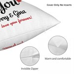 Personalisierte ich wähle Sie werfen Kissenabdeckung Home Decoration mit Namen und Text Jahrestag Valentinstag Geschenk für geliebte Person