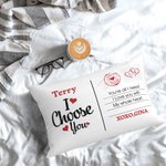 Personalisierte ich wähle Sie Liebe Brief rechteckig werfen Kissenabdeckung Home Decoration Jahrestag Valentinstag Geschenk für geliebte Person