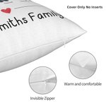 Personalised Family Pyjama Party Theme Pillow Cover Snowflakes Home Decoration Christmas New Year Holiday Gift for Family