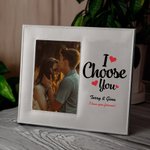 Gepersonaliseerd I Choose You Love Fotolijst met Naam en Tekst Home Decoratie Verjaardag Valentijnsdag Cadeau voor Geliefde