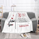 Lettera d'amore personalizzata I Choose You Coperta morbida Decorazione per la casa Anniversario Regalo di San Valentino per la persona amata