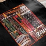 Sac à dos en toile avec nom pour les amoureux des livres.