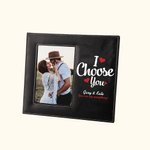 Gepersonaliseerd I Choose You Love Fotolijst met Naam en Tekst Home Decoratie Verjaardag Valentijnsdag Cadeau voor Geliefde