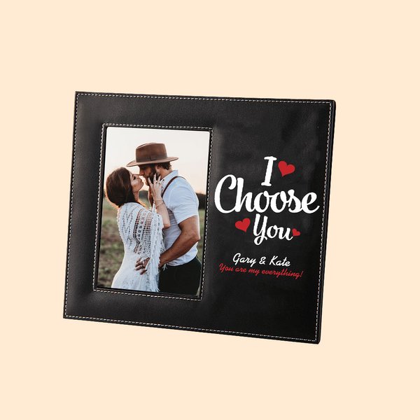 Gepersonaliseerd I Choose You Love Fotolijst met Naam en Tekst Home Decoratie Verjaardag Valentijnsdag Cadeau voor Geliefde