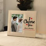 Gepersonaliseerd I Choose You Love Fotolijst met Naam en Tekst Home Decoratie Verjaardag Valentijnsdag Cadeau voor Geliefde