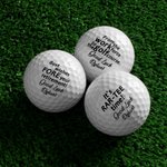 Balles de Golf Personnalisées avec Texte Lot de 3 Accessoires de Sport Cadeau Fête des Pères pour Homme Amateur de Golf